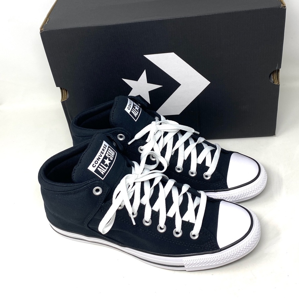 Converse Ctas High Street White Black Shoe For Women Canvas Casual Mid 151041F - Picture 5 of 9